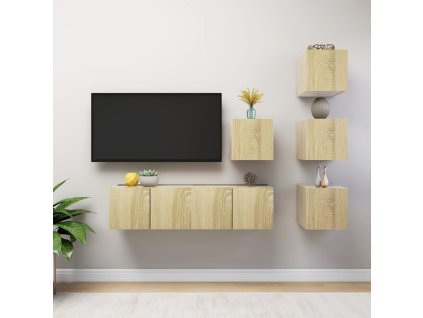 6dílný set TV skříněk dub sonoma kompozitní dřevo 3079035