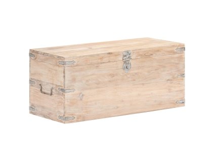 Truhla 90 x 40 x 40 cm masivní akáciové dřevo 289642