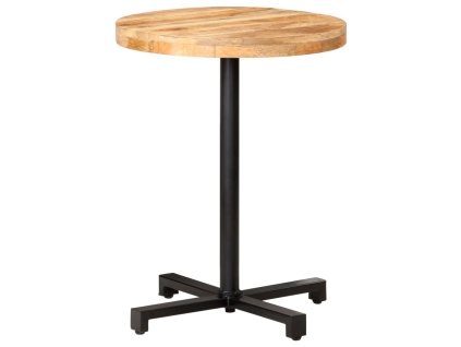 Bistro stůl kulatý Ø 60 x 75 cm hrubé mangovníkové dřevo 320265