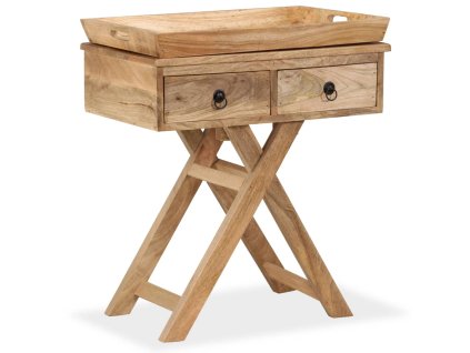 Odkládací stolek z masivního mangovníku 65 x 40 x 76 cm 244952