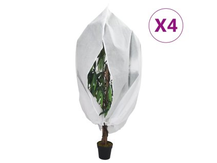 Ochranné návleky na rostliny na zip 4 ks 70 g/m² 3,93 x 3,5 m 3203554