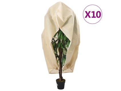 Ochranné návleky na rostliny na zip 10 ks 70 g/m² 1,55 x 1,55 m 3203559