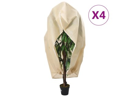 Ochranné návleky na rostliny na zip 4 ks 70 g/m² 3,93 x 3,5 m 3203564