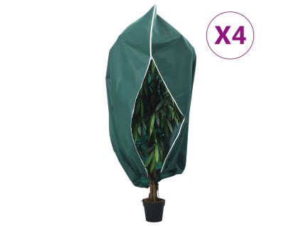 Ochranné návleky na rostliny na zip 4 ks 70 g/m² 3,14 x 2,5 m 3203572