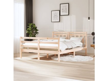 Rám postele masivní dřevo 140 x 200 cm 3100654