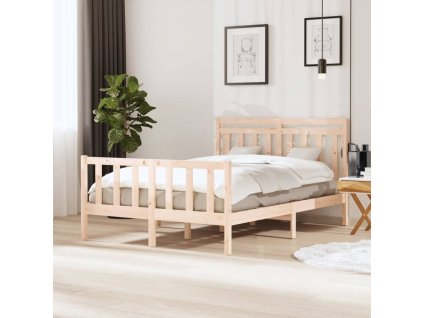 Rám postele masivní dřevo 140 x 190 cm 3100699