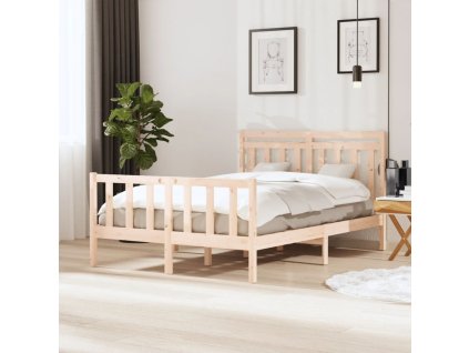 Rám postele masivní dřevo 140 x 200 cm 3100958