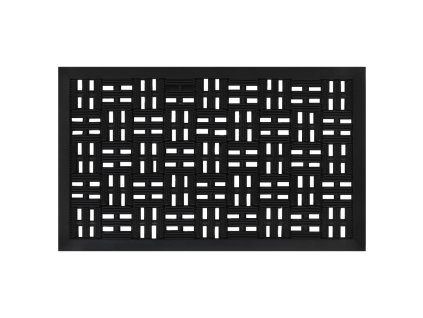 Rohožka před dveře obdélníková 45 x 75 cm guma 155658