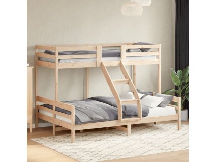 Patrová postel 80 x 200/140 x 200 cm masivní borové dřevo 3207165