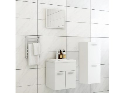 Set koupelnového nábytku bílý dřevotříska 3071171