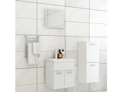 Set koupelnového nábytku bílý dřevotříska 3071441