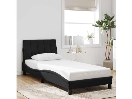 Rám postele bez matrace Hanko černý 80x200 cm samet 3207815