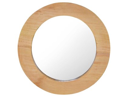 Nástěnné zrcadlo 40 cm teak kulaté 288805