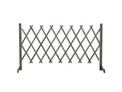 Zahradní trelážový plot šedý 150 x 80 cm masivní jedle 314827