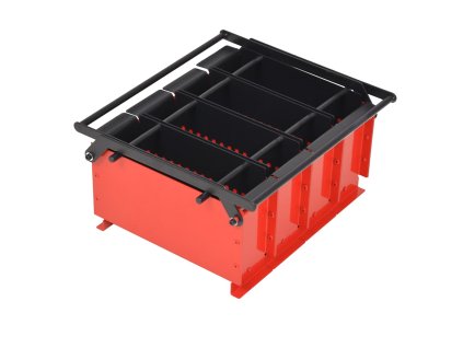 Lis na výrobu papírových briket ocel 38x31x18 cm černo-červený 142922