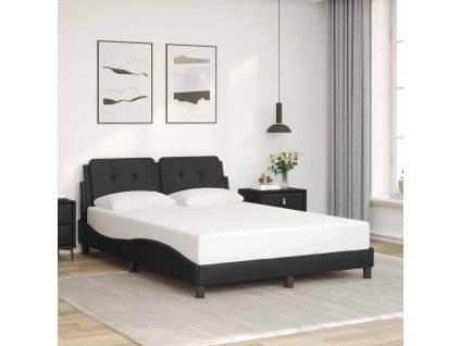 Rám postele bez matrace Zadar černý 120 x 200 cm umělá kůže 3208170