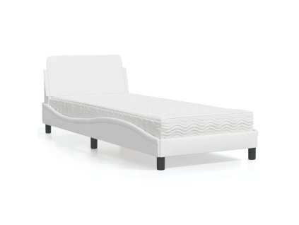 Postel s matrací Dover bílá 90 x 200 cm umělá kůže 3208338