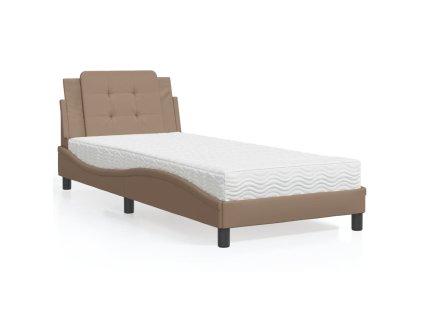 Rám postele bez matrace Zadar cappuccino 90 x 200 cm umělá kůže 3208842