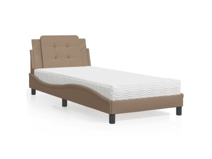 Rám postele bez matrace Zadar cappuccino 100 x 200 cm umělá kůže 3208849