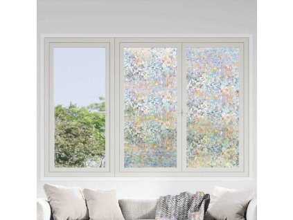 Okenní fólie 3 ks matné 3D vzor duhy PVC 3208985