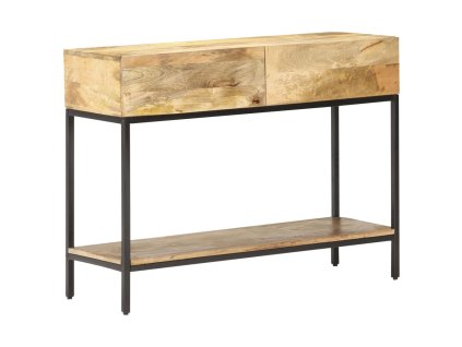 Konzolový stolek 100 x 35 x 76 cm masivní mangovníkové dřevo 320922