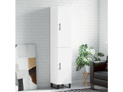 Skříň highboard bílá 34,5 x 34 x 180 cm kompozitní dřevo 3198809