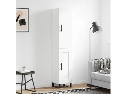 Skříň highboard bílá 34,5 x 34 x 180 cm kompozitní dřevo 3199129