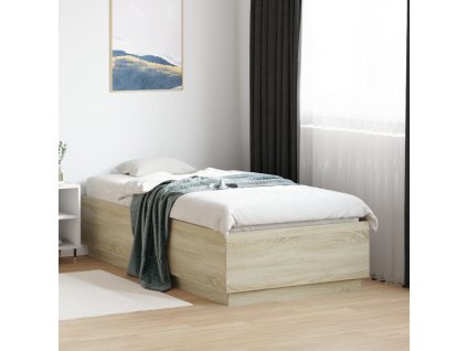 Rám postele dub sonoma 90 x 190 cm kompozitní dřevo 3209753