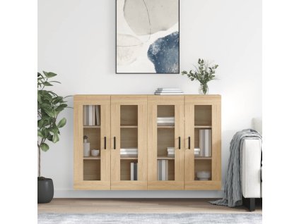 Nástěnné skříňky 2 ks dub sonoma kompozitní dřevo 3197948