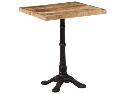 Bistro stolek 60 x 60 x 77 cm hrubé mangovníkové dřevo 321084
