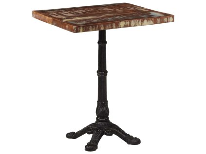 Balkonový stolek 60 x 60 x 76 cm masivní recyklované dřevo 321086