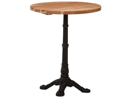 Balkonový stolek Ø 60 x 76 cm masivní akáciové dřevo 321088