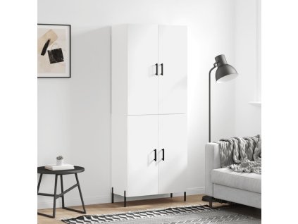 Skříň highboard bílá 69,5 x 34 x 180 cm kompozitní dřevo 3195683