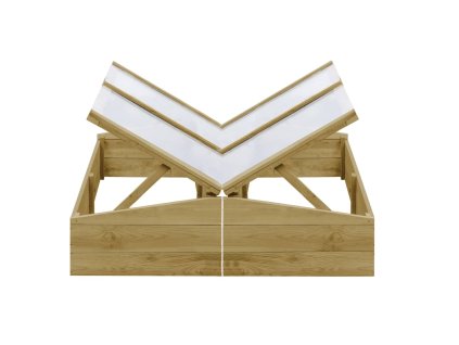 Pařeniště 2 ks impregnovaná borovice 100 x 50 x 35 cm 3055329