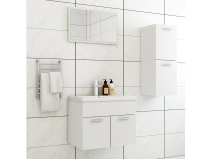 Koupelnová sestava bílá kompozitní dřeva 3071000