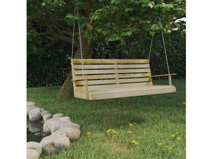 Houpací lavice impregnovaná borovice 155 x 65 x 60 cm 316065