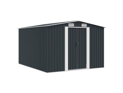 Zahradní domek 257 x 298 x 178 cm kovový antracitový 143342