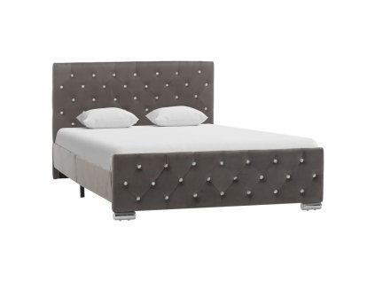 Rám postele šedý textil 120 x 200 cm 286831