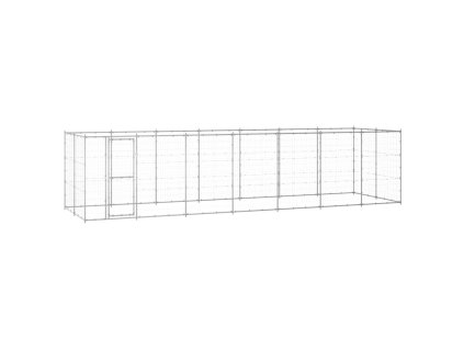 Venkovní psí kotec pozinkovaná ocel 16,94 m² 3082310