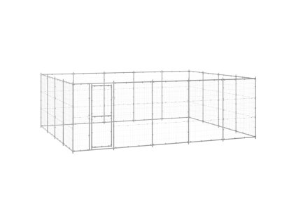 Venkovní psí kotec pozinkovaná ocel 24,2 m² 3082319