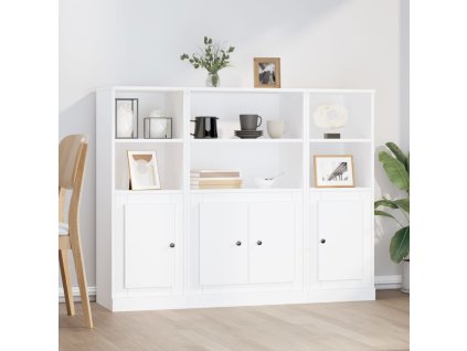 Příborníky 3 ks bílé kompozitní dřevo 3185303