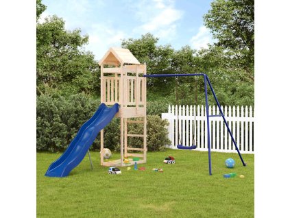 Dětské hřiště na zahradu masivní borové dřevo 3156949