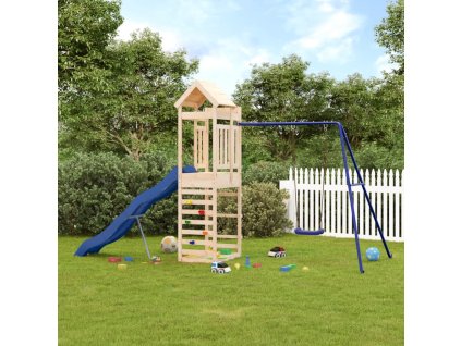 Dětské hřiště na zahradu masivní borové dřevo 3156973