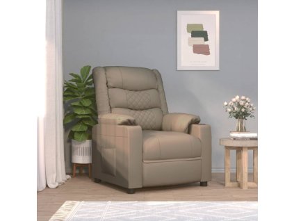 Elektrické masážní křeslo cappuccino umělá kůže 3143462