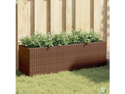 Zahradní truhlíky se 3 květináči 2 ks hnědé 105 x 30 x 32 cm 3210523