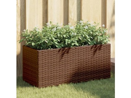 Zahradní truhlíky se 2 květináči 2 ks hnědé 72 x 30 x 32 cm 3210529