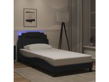 Rám postele Viana s LED bez matrace černý 100 x 203 cm 3214053