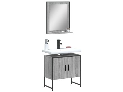 2dílná koupelnová sestava šedá sonoma kompozitní dřevo 3214337