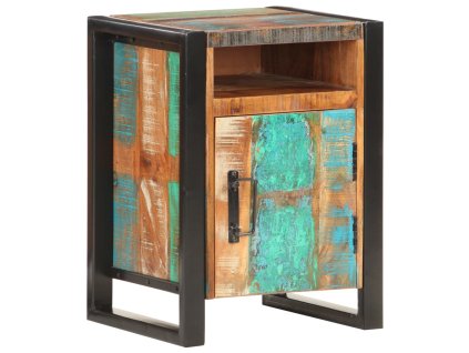 Noční stolek 40 x 35 x 55 cm masivní recyklované dřevo 321568