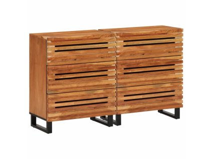 Příborníky 2 ks 60 x 34 x 75 cm masivní akáciové dřevo 3217080